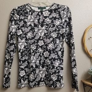 Ralph Lauren floral long sleeve top